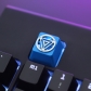 1pc Artisan Zinc-plated Alu-alloy Keycaps for Mechanical Keyboard R4 Overwatch DVA / Iron Man / One Piece / Captain America